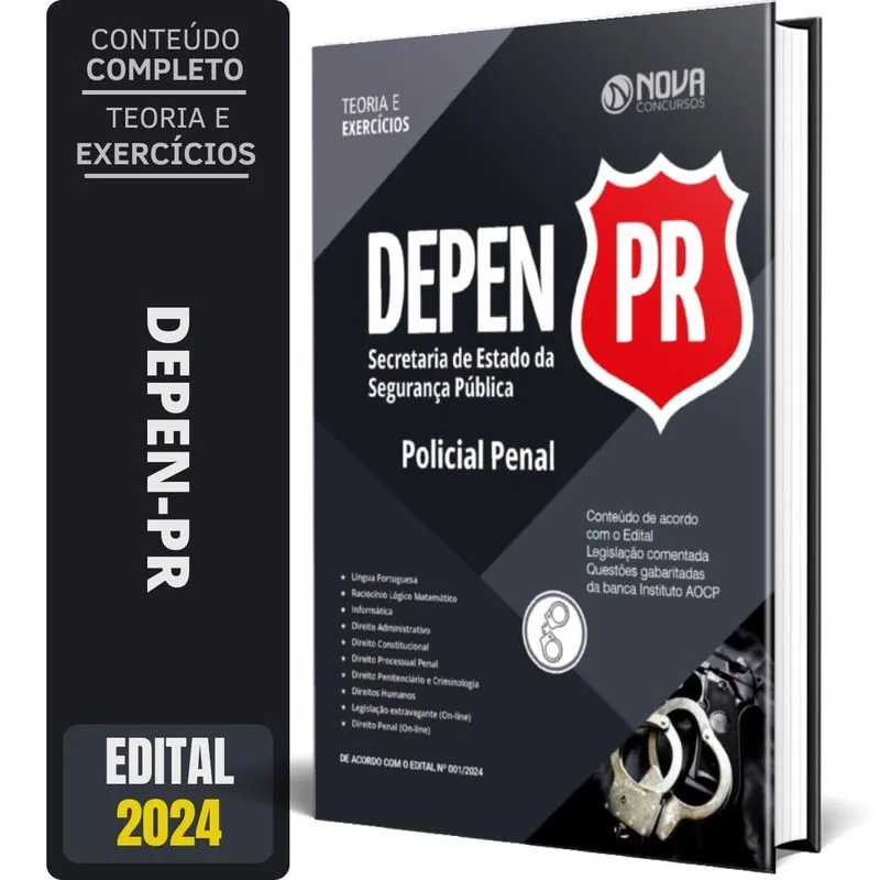 Apostila Concurso Depen Pr 2024 Policial Penal / Polícia