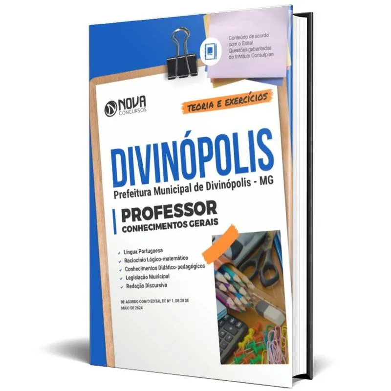 Apostila Prefeitura Divinópolis Mg 2024 Professor