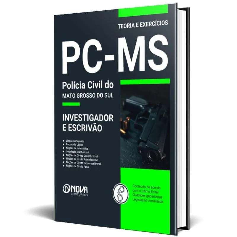 Apostila Pc Ms 2024 - Escrivão E Investigador