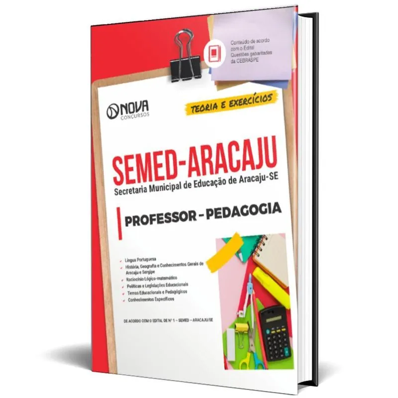 Apostila Semed Aracaju 2024 - Professor - Pedagogia