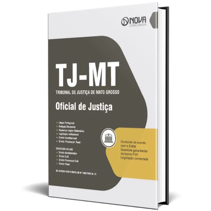 Apostila Concurso Tj Mt 2024 - Oficial De Justiça