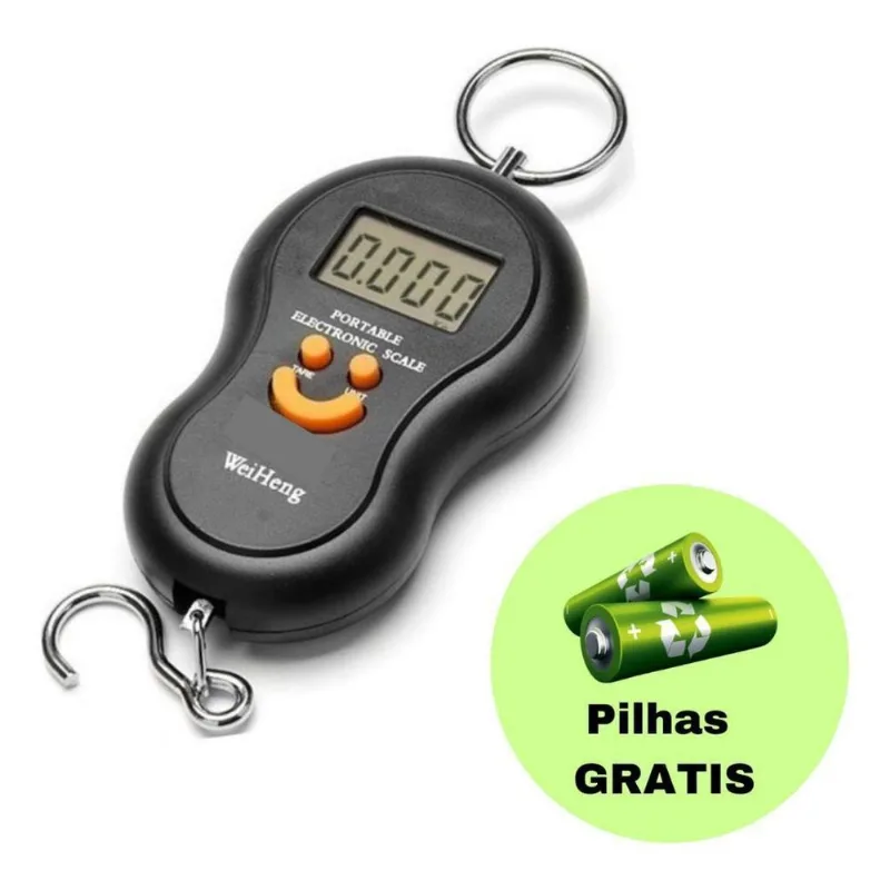 Balança Digital De Bolso 10g Até 50kg De Gancho, Mala