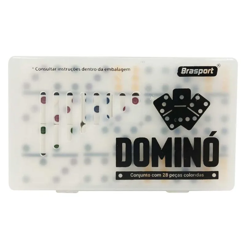 Jogo De Dominó C/ Estojo Em Plástico 28 Peças MBtech
