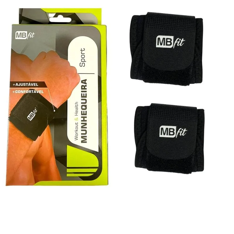 Kit 2x Munhequeira Suporte De Pulso Anatômica Ajustável