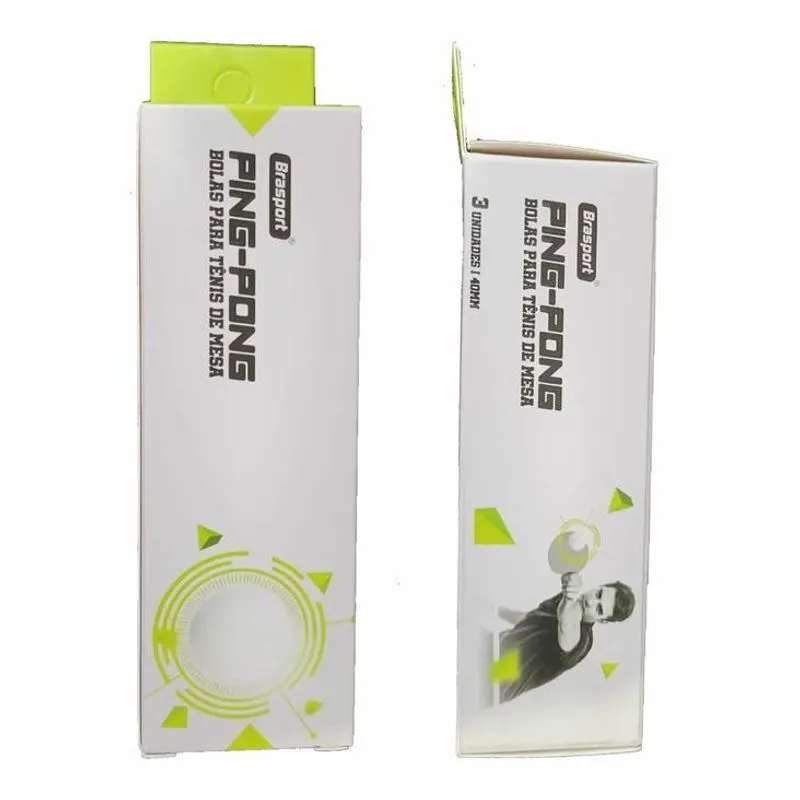 Kit Com 3 Bolas Tenis De Mesa Brasport