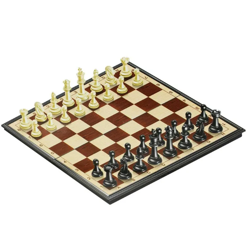 Jogo De Xadrez 2 Em 1 30X30cm Em Plástico MB