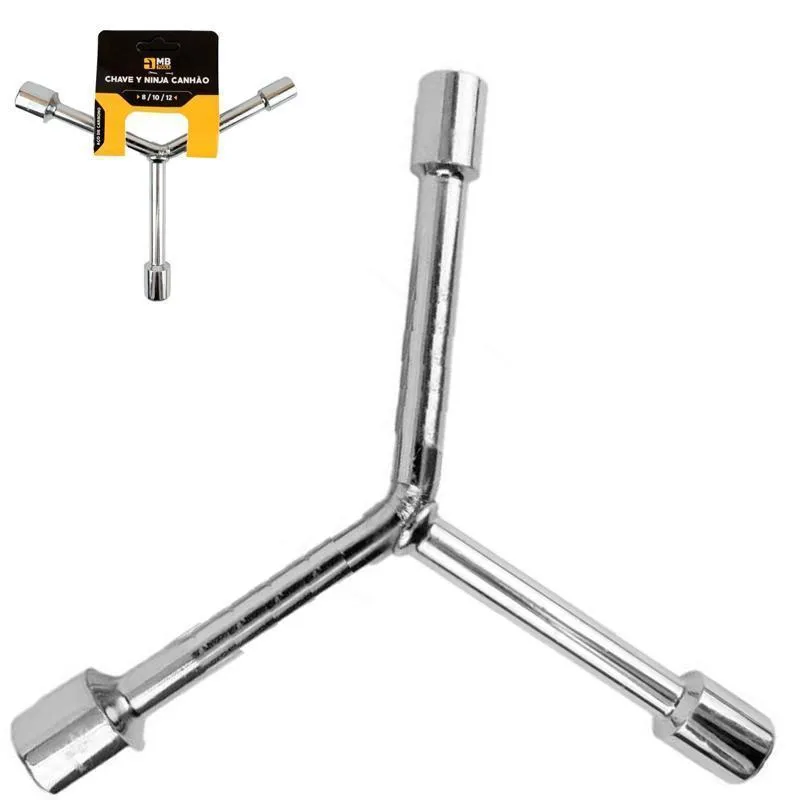 Chave Y Estrela Tipo Ninja Canhao 8 / 10 / 12mm Mb Tools
