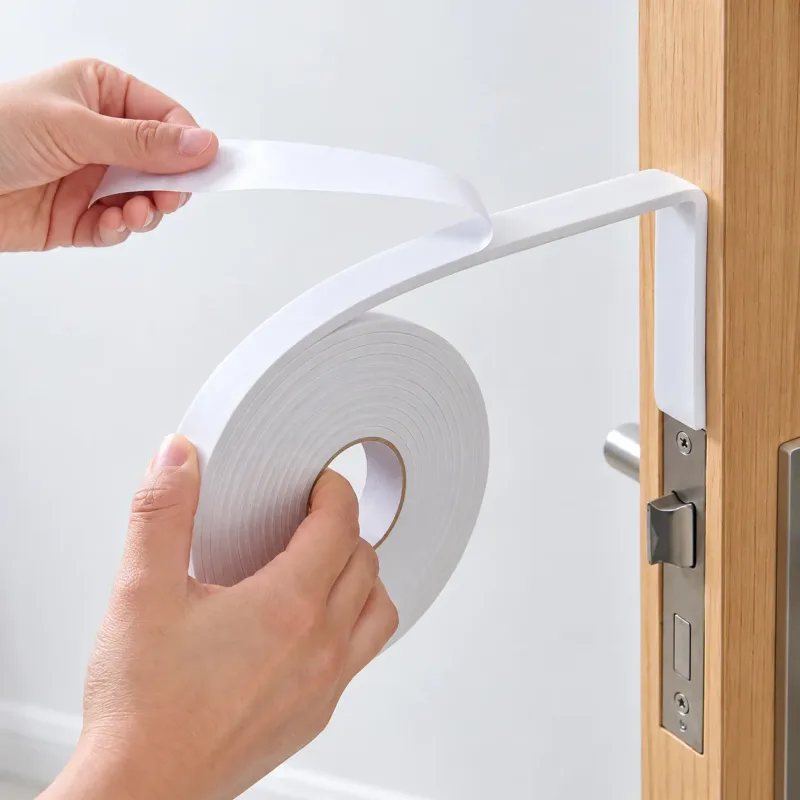 Fita Anti Colisão Adesiva EVA Portas Móveis Quinas Rolo 4,5M