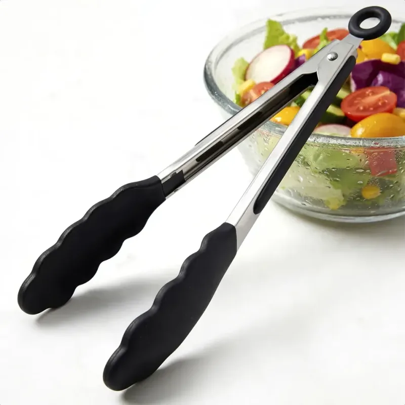 Pegador Salada Massas Carne Pinça Culinária Trava Multiuso