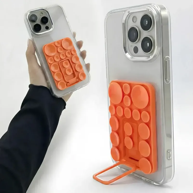 Suporte De Celular Ventosas Silicone Alta Fixação Adesivo