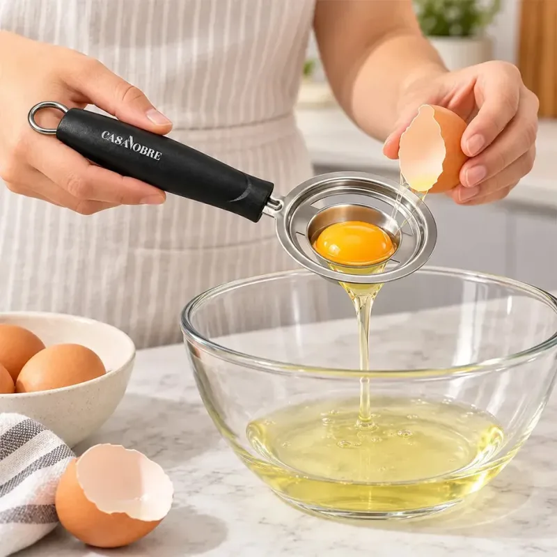 Separador Clara Gema Ovo Aço Inox Para Receitas Confeitaria