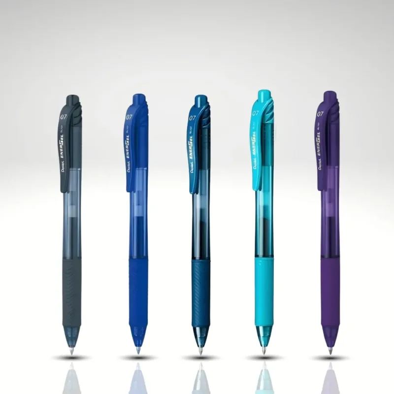 Caneta Energel Retrátil 0,7mm kit c/5 - Pentel