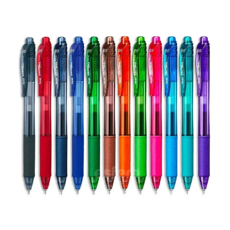 Kit Caneta Energel 0.5 mm c/ 12 Cores, Pentel