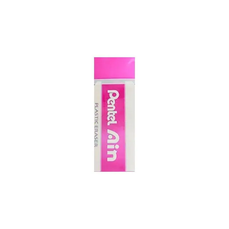 Borracha Pentel Ain Macia Para Uso Escolar E Profissional Com Apagamento Limpo 1 Unidade Rosa