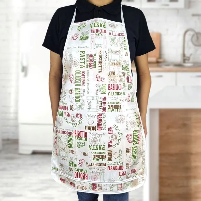 6 Avental Cozinha Pvc Impermeável Limpa Fácil Estampado Ita
