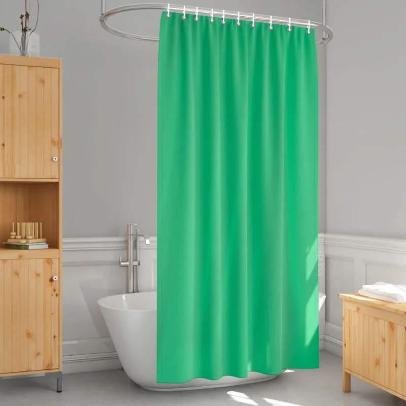 2 Cortina Box Banheiro Pvc Grossa Antimofo Ilhós Vd 140x230