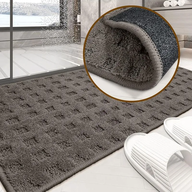 1 Tapete Banheiro Antiderrapante Grande Soft Re35 Js 50x100