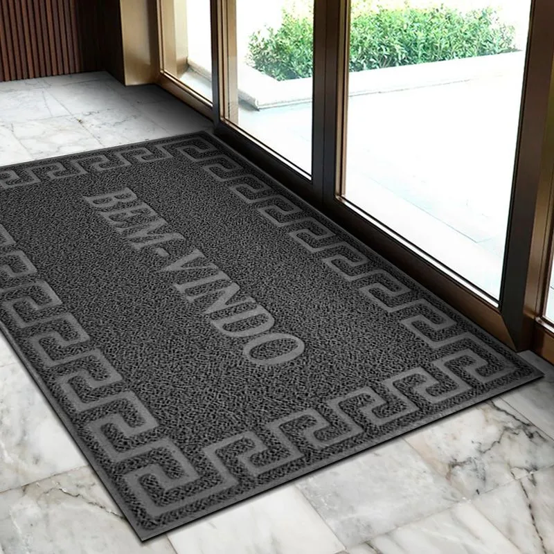 2 Tapete Porta Capacho Bem Vindo Antiderrapante Pvc Gf 60x90