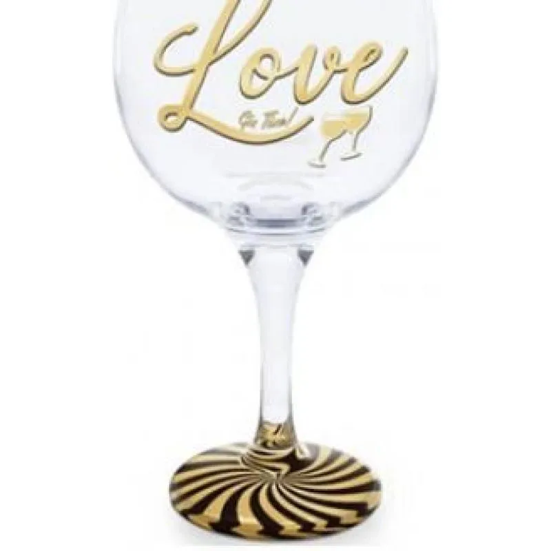 Taça Gin Tônica Love Em Vidro Capacidade 600 Ml