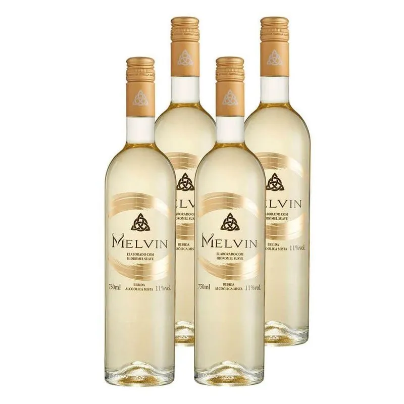 Pack Melvin - 4 Hidroméis Tradicionais Suave - 750ml Cada