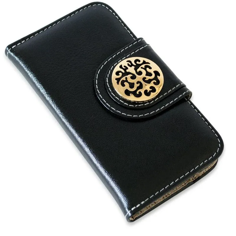 Capa carteira couro johari para iphone 12 6.1