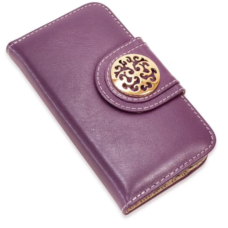 Capa carteira couro johari para iphone 12 6.1