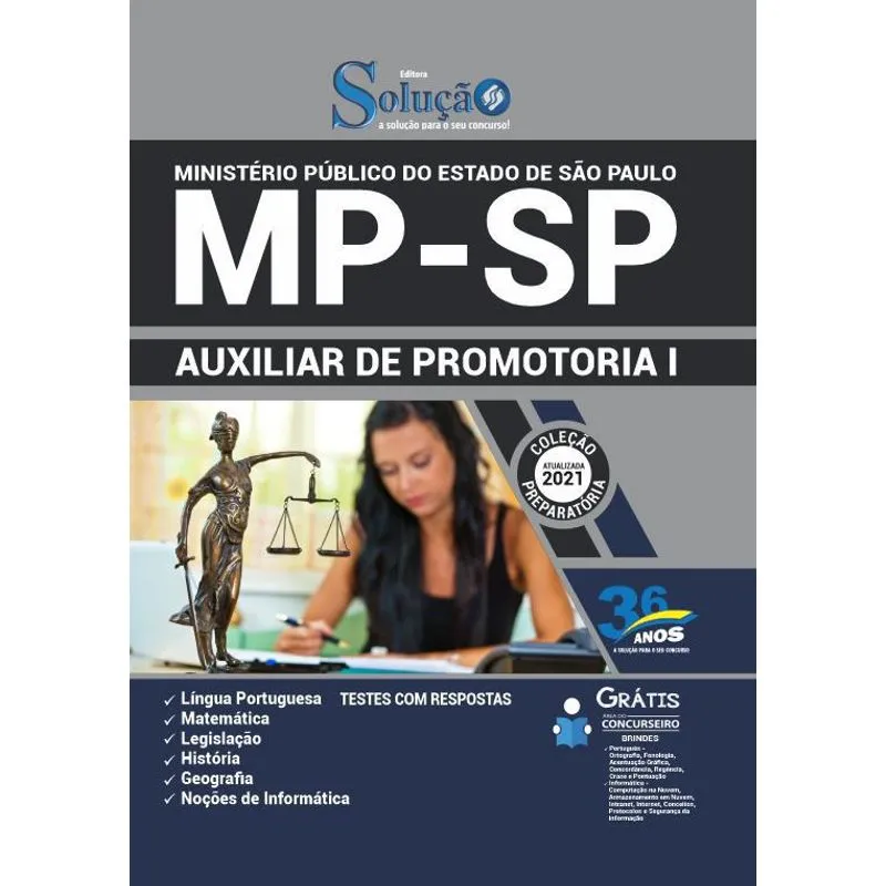 Apostila Concurso Mp Sp - Auxiliar De Promotoria 1