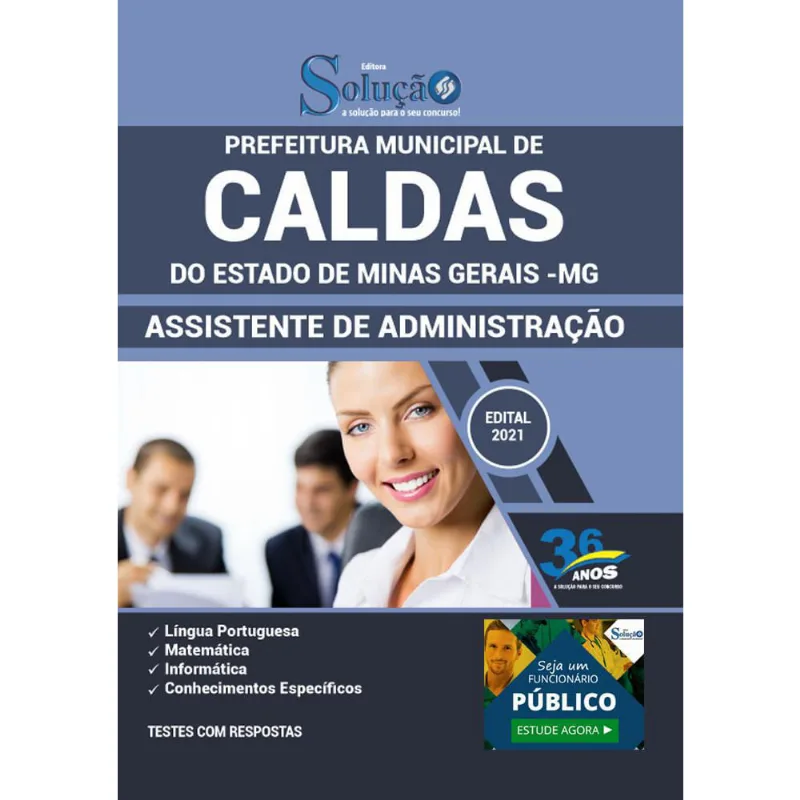 Apostila Prefeitura Caldas MG - Assistente de Administração