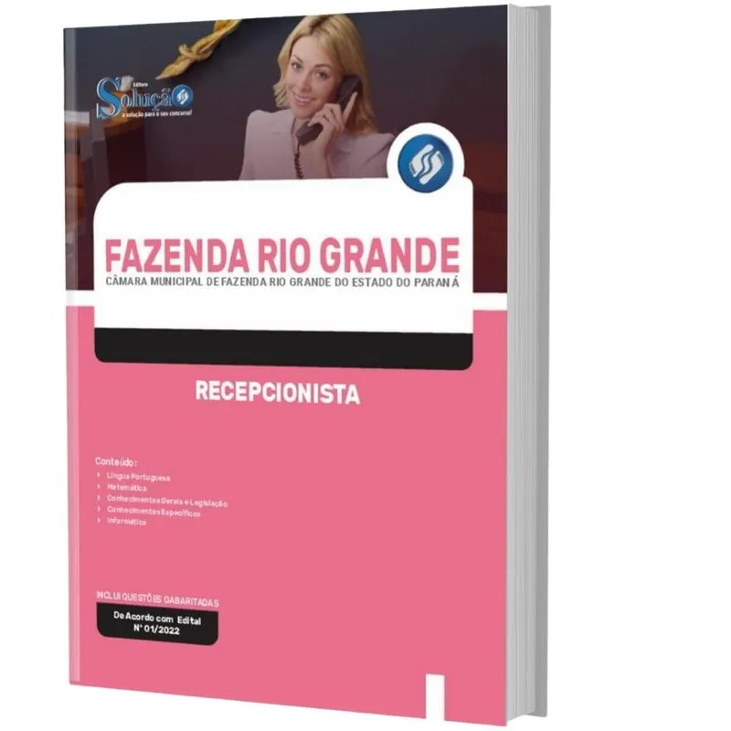 Apostila Câmara Fazenda Rio Grande Pr Recepcionista