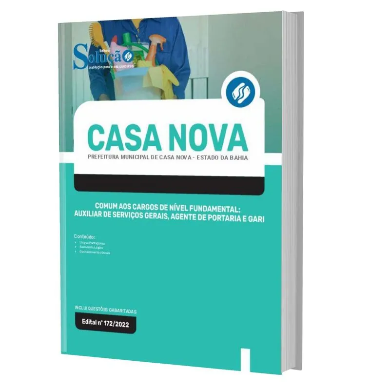Apostila Casa Nova Ba - Comum Aos Cargos Nível Fundamental