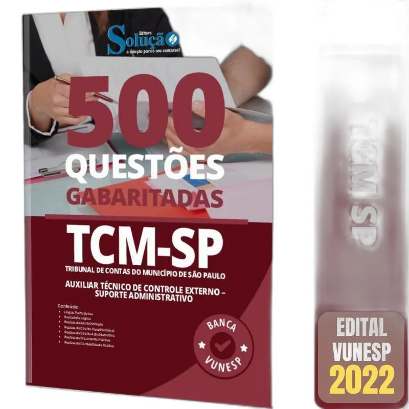 Caderno De Questões Gabaritadas Tcm Sp