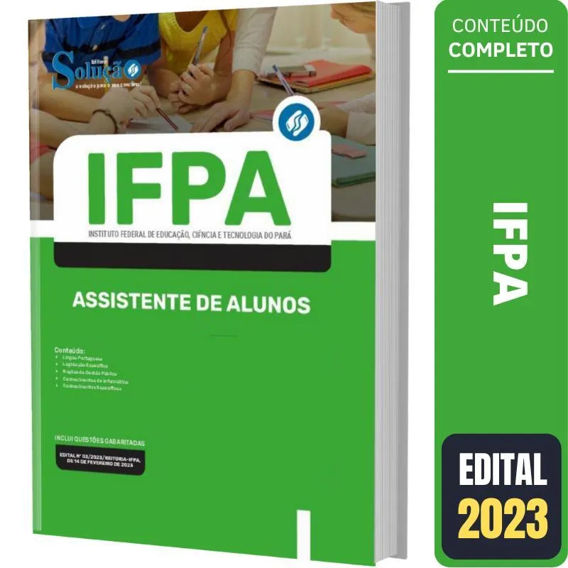 Apostila Concurso Ifpa - Assistente De Alunos