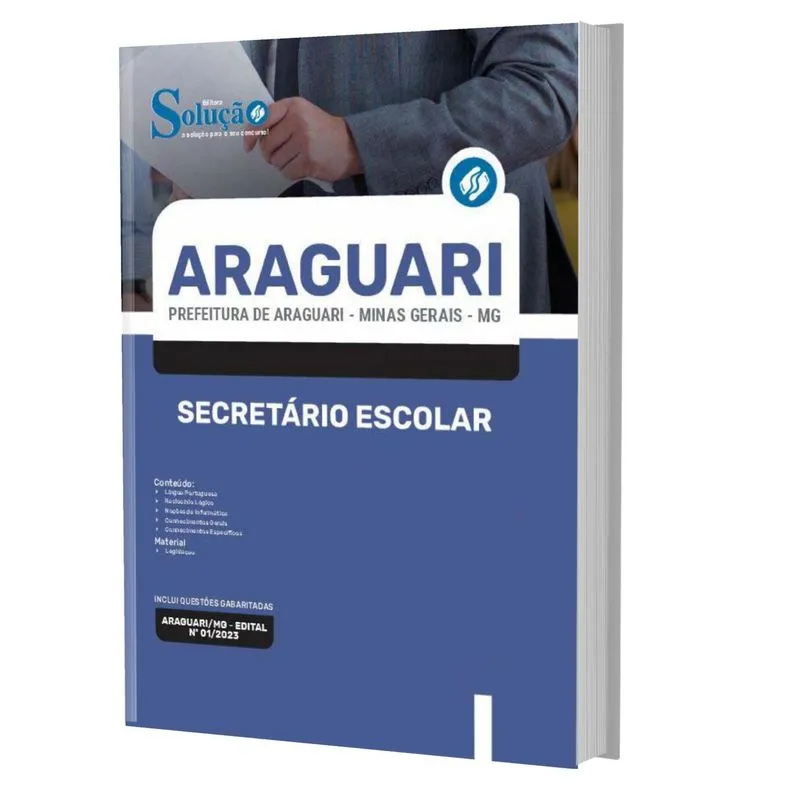 Apostila Concurso Araguari Mg - Secretário Escolar