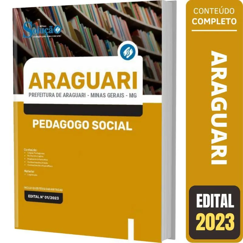 Apostila Concurso Araguari Mg - Pedagogo Social