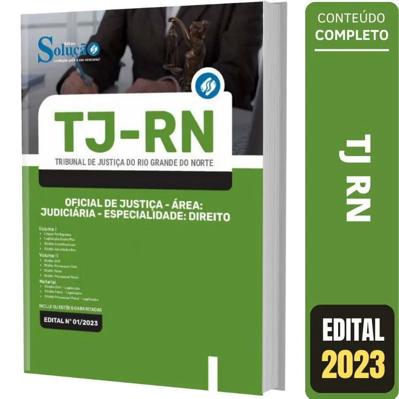 Apostila Concurso Tj Rn - Oficial Área Judiciária Direito