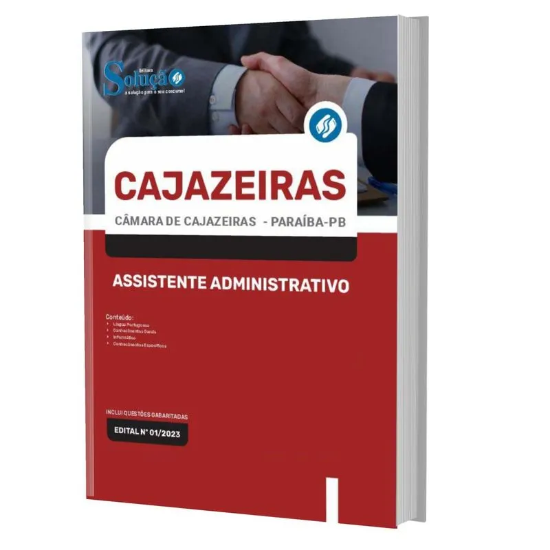 Apostila Cajazeiras Pb - Assistente Administrativo - Câmara