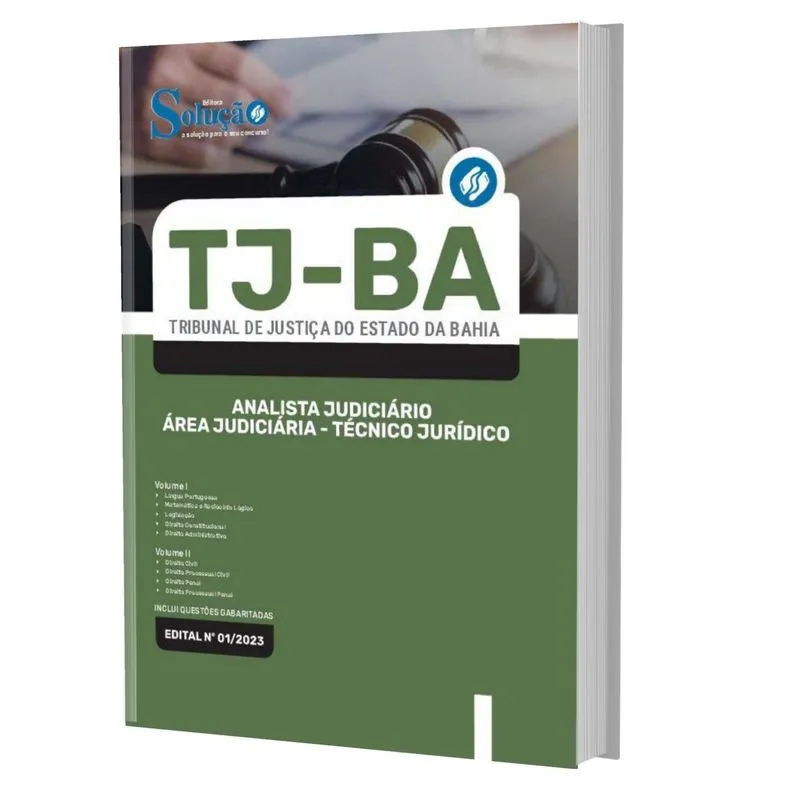 Apostila Concurso Tj Ba - Analista - Técnico Jurídico