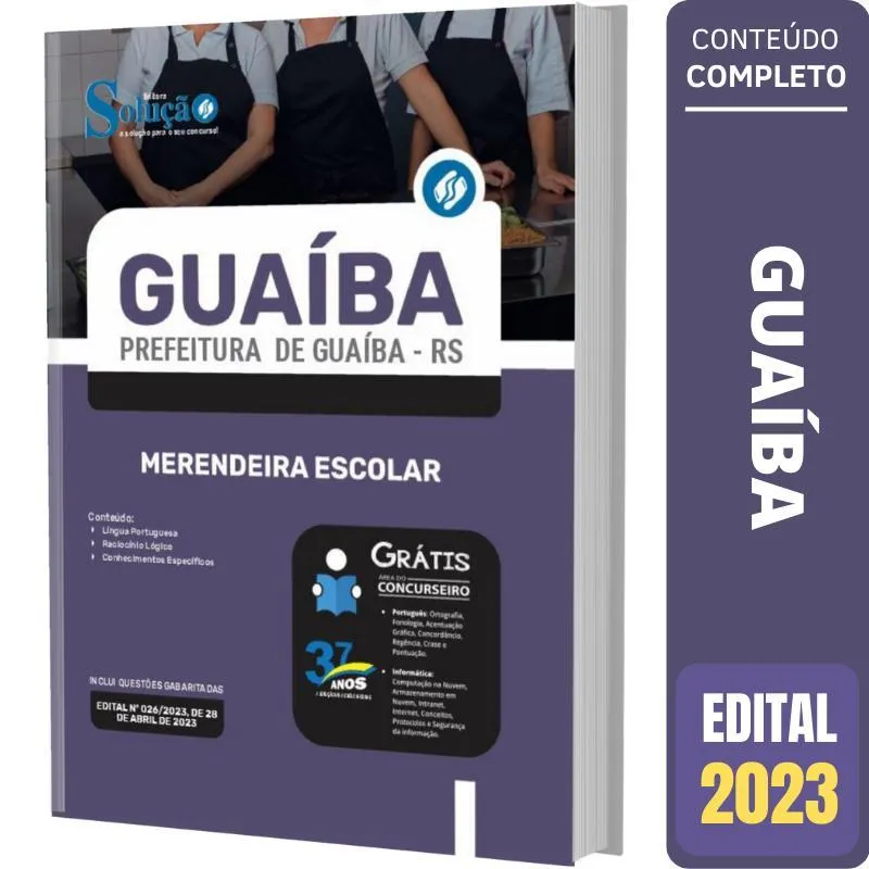 Apostila Prefeitura De Guaíba Rs - Merendeira Escolar