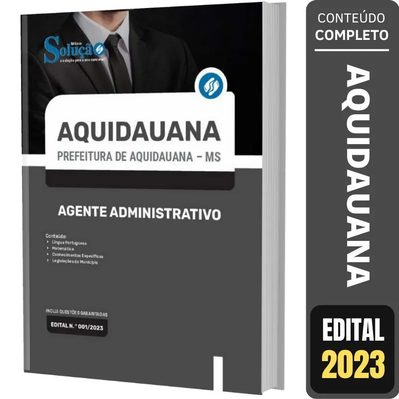 Apostila Prefeitura Aquidauana Ms - Agente Administrativo