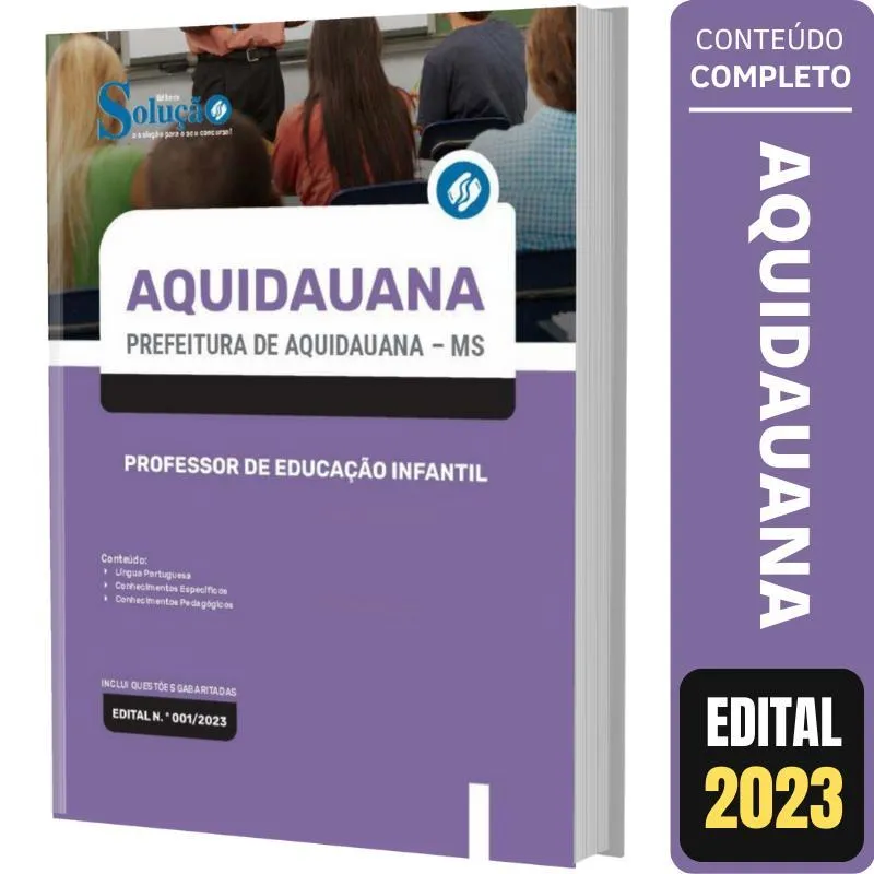 Apostila Aquidauana Ms - Professor De Educação Infantil