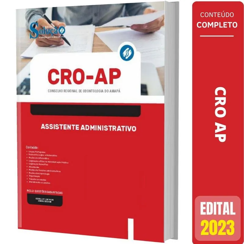 Apostila Cro Ap 2023 - Assistente Administrativo