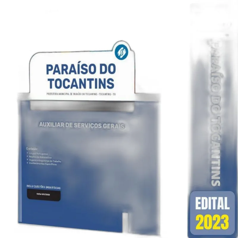Apostila Paraíso Do Tocantins To - Auxiliar Serviços Gerais
