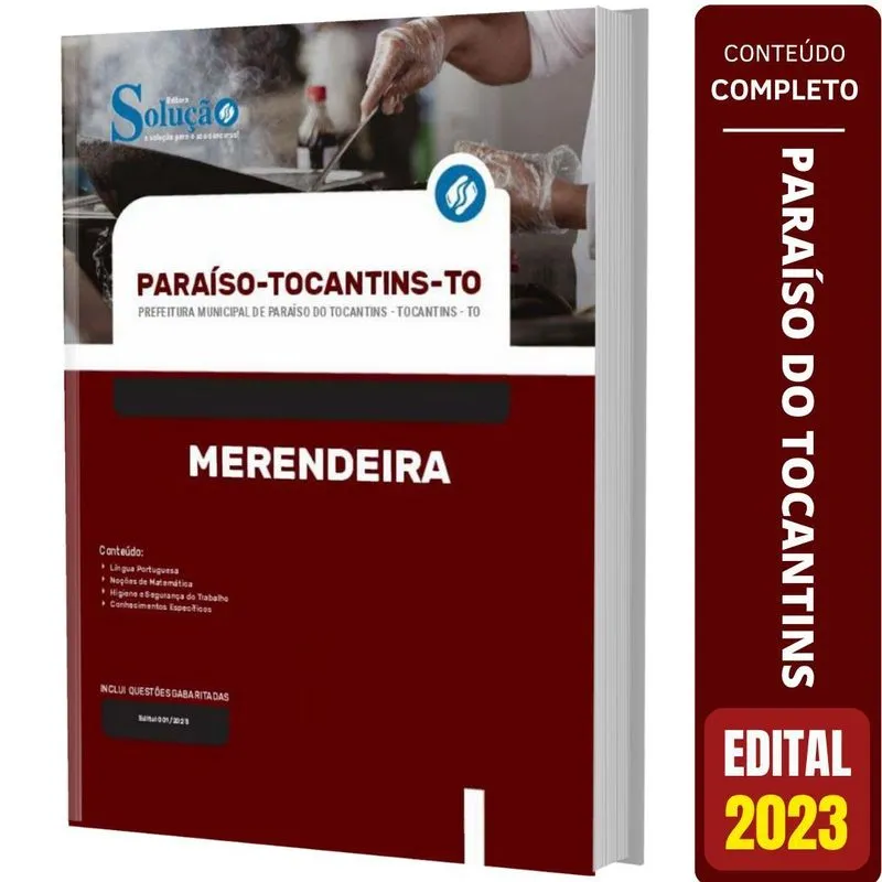 Apostila Paraíso Do Tocantins To - Merendeira