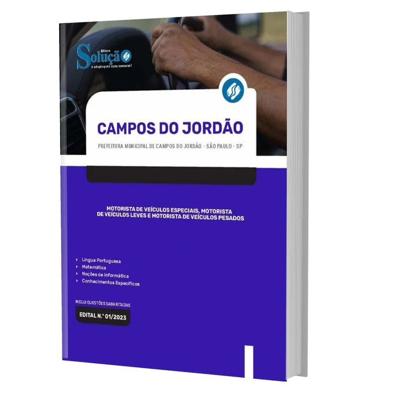 Apostila Prefeitura Campos Do Jordão Sp - Motorista