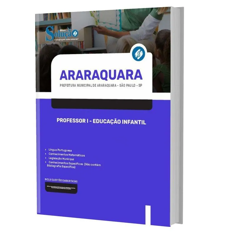 Apostila Prefeitura Araraquara Sp 2023 Professor I Educação