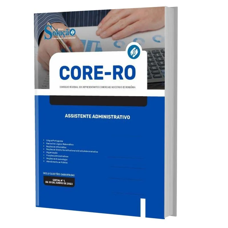 Apostila Concurso Core Ro 2023 - Assistente Administrativo