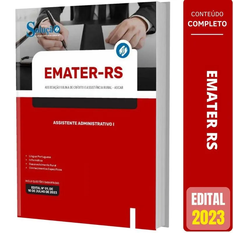 Apostila Concurso Emater Rs 2023 Assistente Administrativo 1