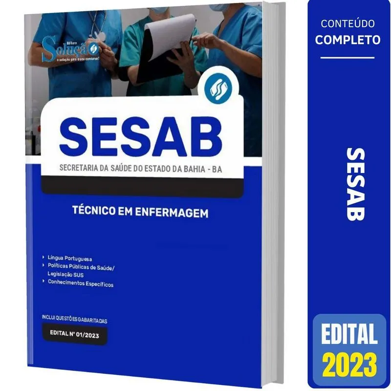 Apostila Sesab Ba 2023 - Técnico Em Enfermagem