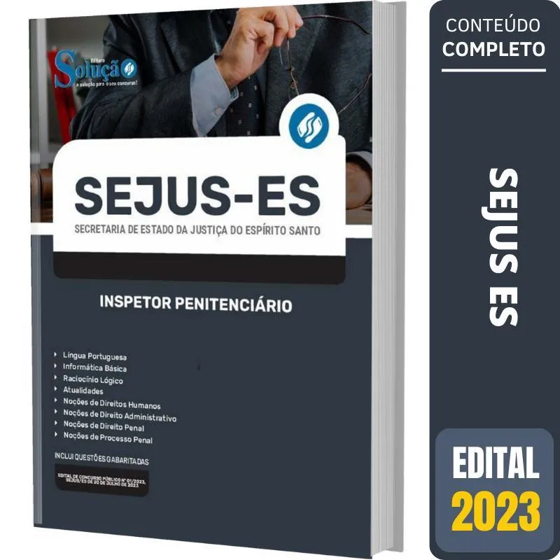 Apostila Sejus Es 2023 - Inspetor Penitenciário