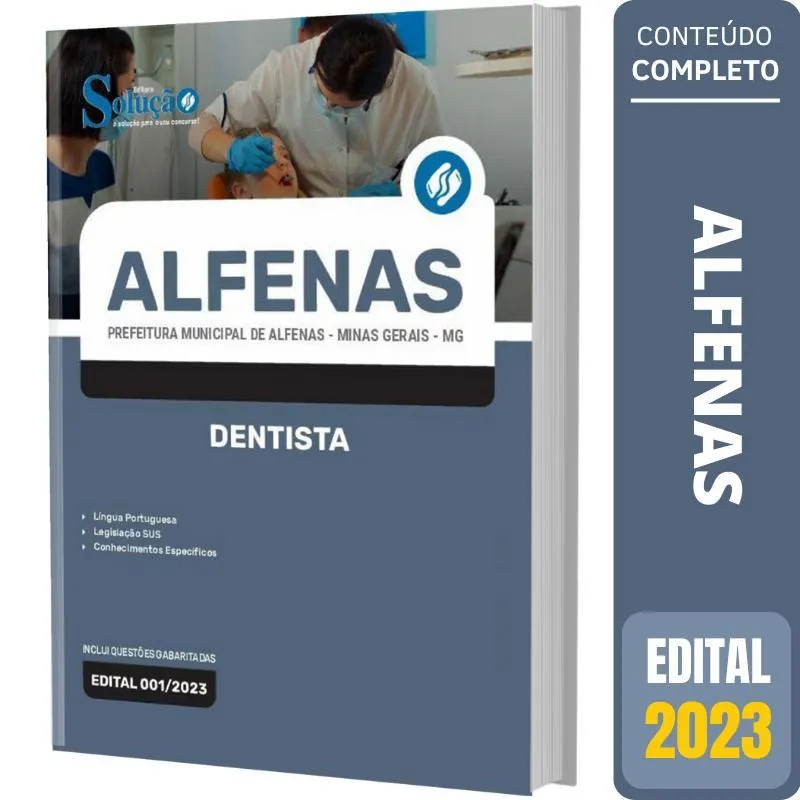 Apostila Prefeitura De Alfenas Mg 2023 - Dentista